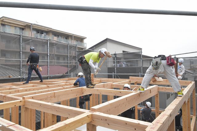 福岡市西区03　注文住宅建築現場リポート⑤　～上棟式～