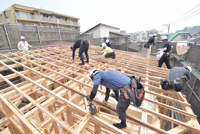 福岡市西区03　注文住宅建築現場リポート⑤　～上棟式～