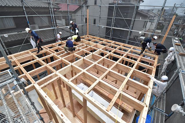 福岡市西区03　注文住宅建築現場リポート⑤　～上棟式～