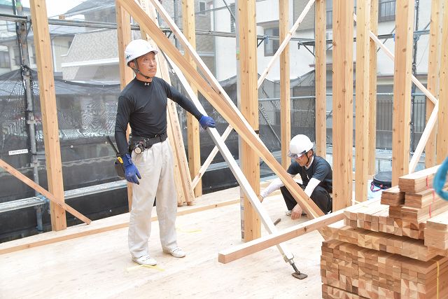 福岡市西区03　注文住宅建築現場リポート⑤　～上棟式～