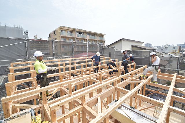 福岡市西区03　注文住宅建築現場リポート⑤　～上棟式～