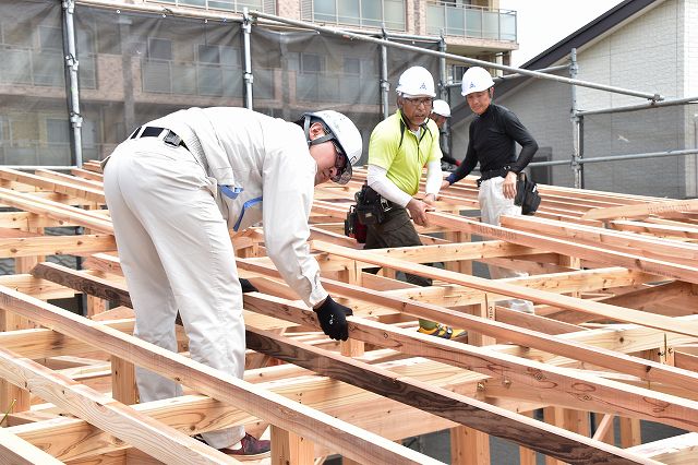 福岡市西区03　注文住宅建築現場リポート⑤　～上棟式～