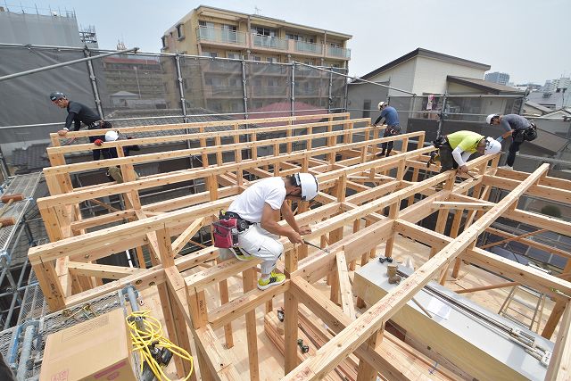 福岡市西区03　注文住宅建築現場リポート⑤　～上棟式～