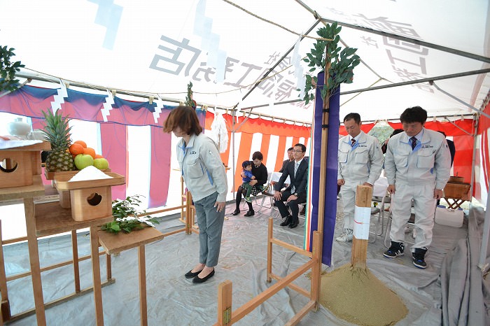 福岡県那珂川市01　注文住宅建築現場リポート①　～地鎮祭～