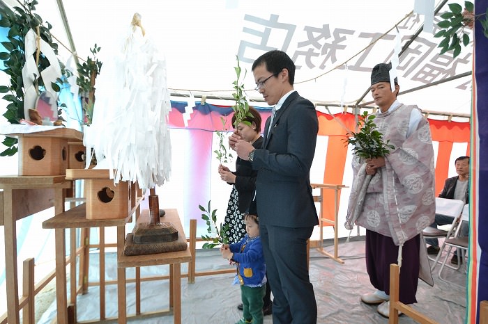 福岡県那珂川市01　注文住宅建築現場リポート①　～地鎮祭～