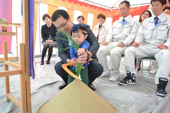 福岡県那珂川市01　注文住宅建築現場リポート①　～地鎮祭～