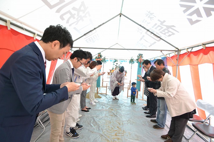 「那珂川市01」注文住宅現場リポート①【地鎮祭】