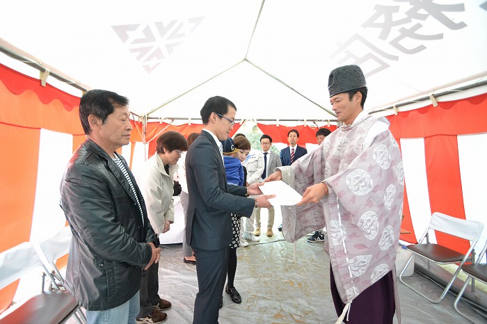 福岡県那珂川市01　注文住宅建築現場リポート①　～地鎮祭～