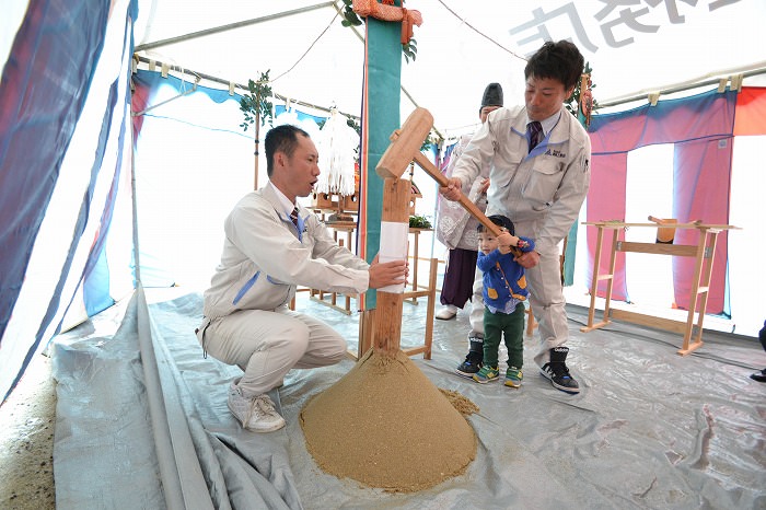 福岡県那珂川市01　注文住宅建築現場リポート①　～地鎮祭～