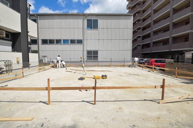 「福岡市博多区02」注文住宅現場リポート②【基礎工事】【遣り方】
