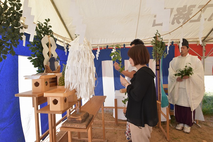 福岡県古賀市02　注文住宅建築現場リポート①　～地鎮祭～