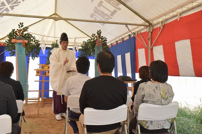 「古賀市02」注文住宅現場リポート①【地鎮祭】