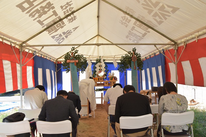 「古賀市02」注文住宅現場リポート①【地鎮祭】