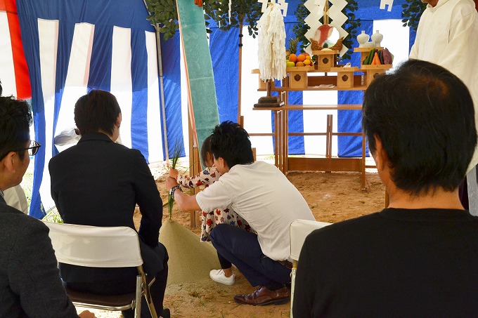 「古賀市02」注文住宅現場リポート①【地鎮祭】