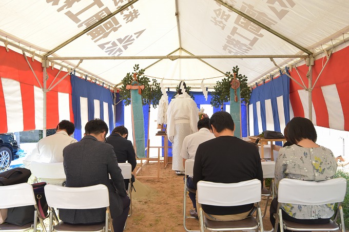 「古賀市02」注文住宅現場リポート①【地鎮祭】