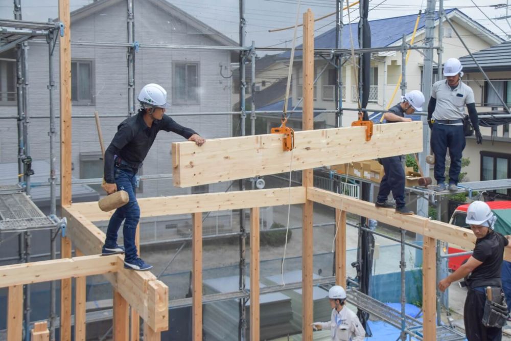 福岡県太宰府市07　注文住宅建築現場リポート③　～上棟式～