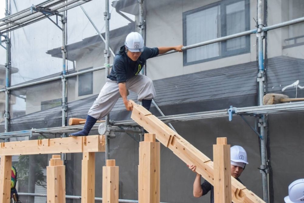 福岡県太宰府市07　注文住宅建築現場リポート③　～上棟式～