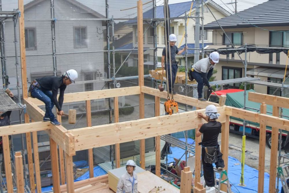 福岡県太宰府市07　注文住宅建築現場リポート③　～上棟式～