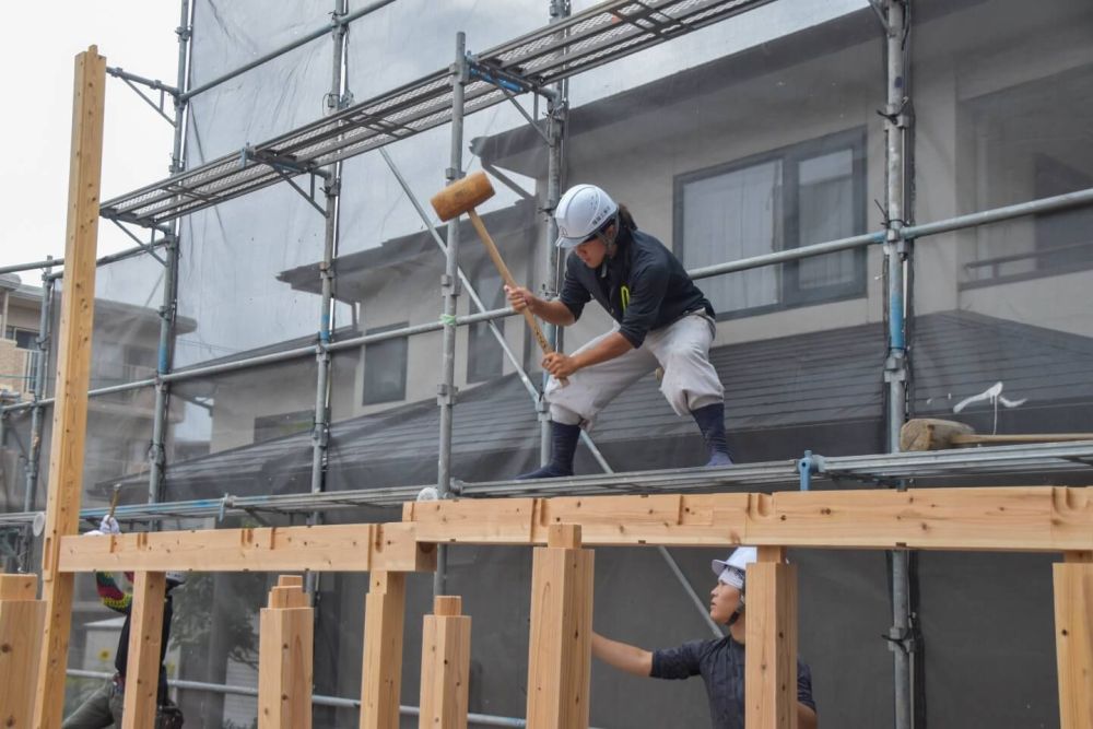 福岡県太宰府市07　注文住宅建築現場リポート③　～上棟式～