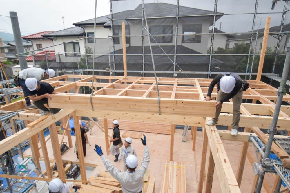 福岡県太宰府市07　注文住宅建築現場リポート③　～上棟式～