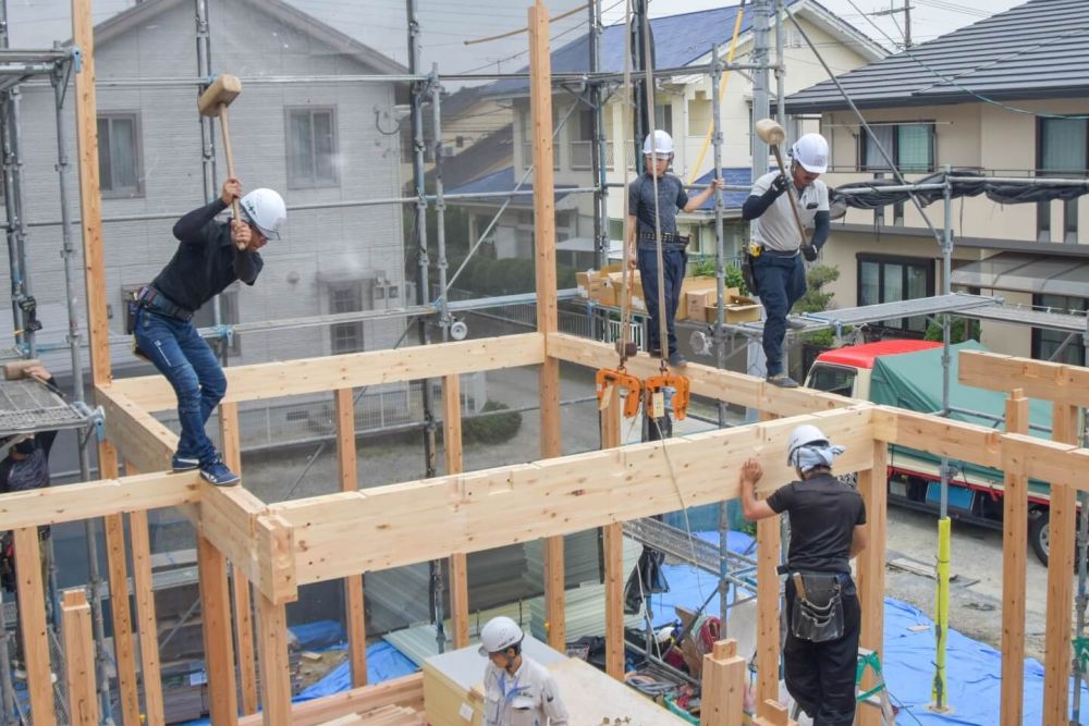 福岡県太宰府市07　注文住宅建築現場リポート③　～上棟式～