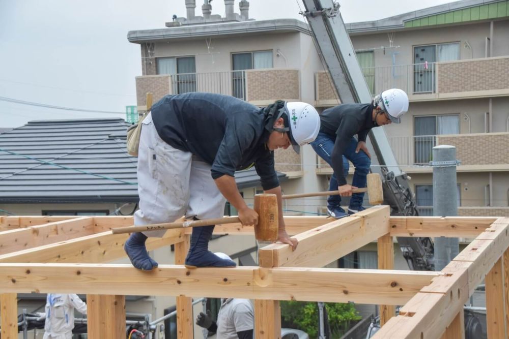 福岡県太宰府市07　注文住宅建築現場リポート③　～上棟式～