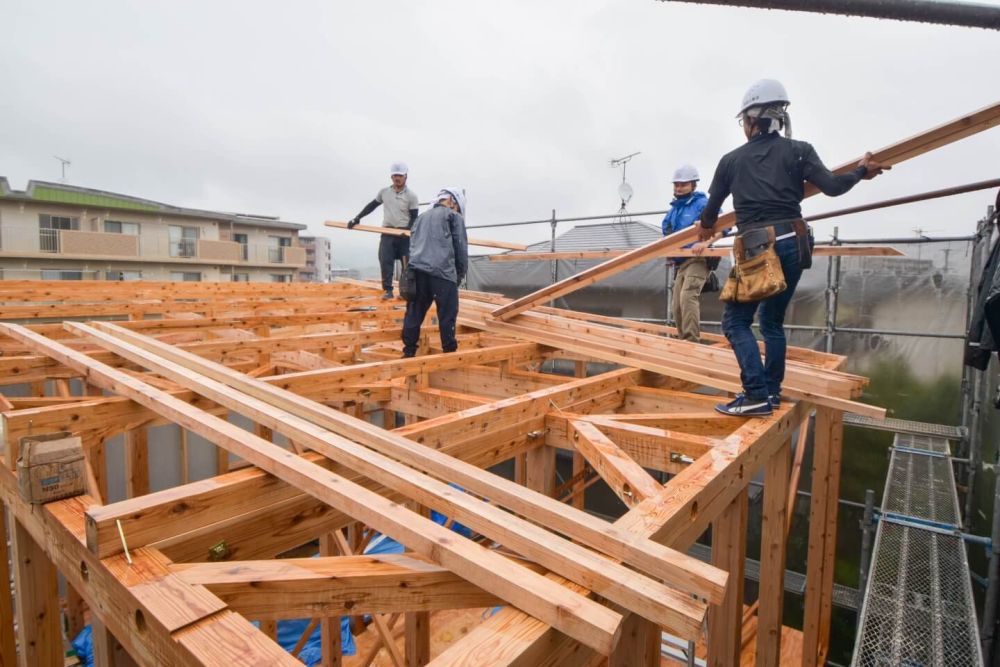 福岡県太宰府市07　注文住宅建築現場リポート③　～上棟式～