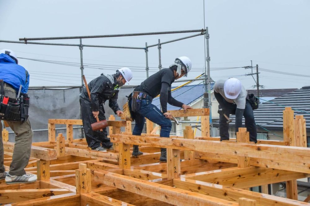 福岡県太宰府市07　注文住宅建築現場リポート③　～上棟式～