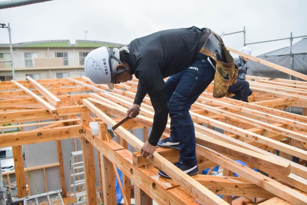 福岡県太宰府市07　注文住宅建築現場リポート③　～上棟式～