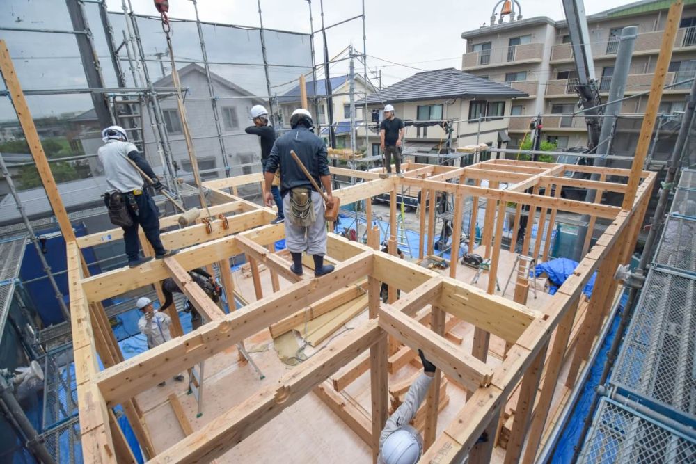 福岡県太宰府市07　注文住宅建築現場リポート③　～上棟式～