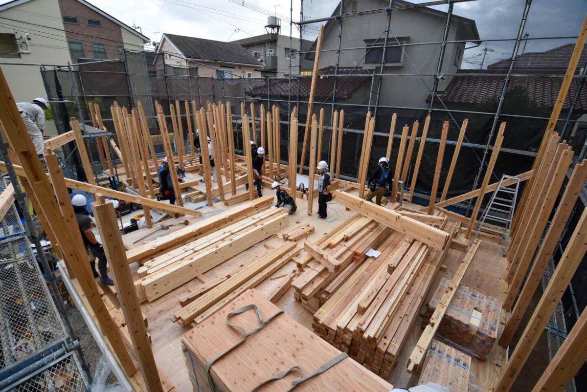 福岡県大野城市04　注文住宅建築現場リポート③　～上棟式・前編～