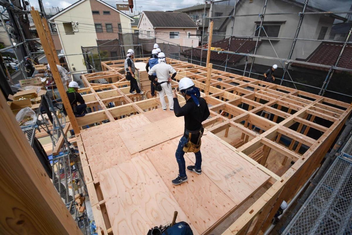 福岡県大野城市04　注文住宅建築現場リポート③　～上棟式・前編～