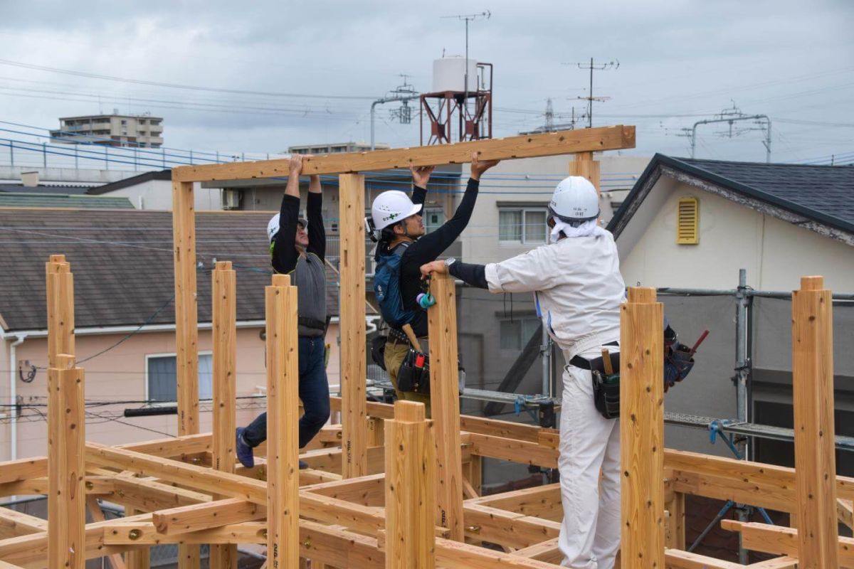 福岡県大野城市04　注文住宅建築現場リポート③　～上棟式・前編～