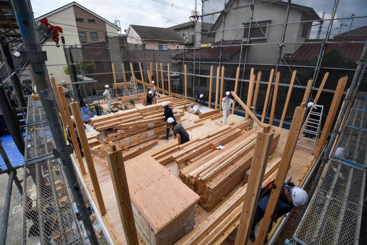 福岡県大野城市04　注文住宅建築現場リポート③　～上棟式・前編～