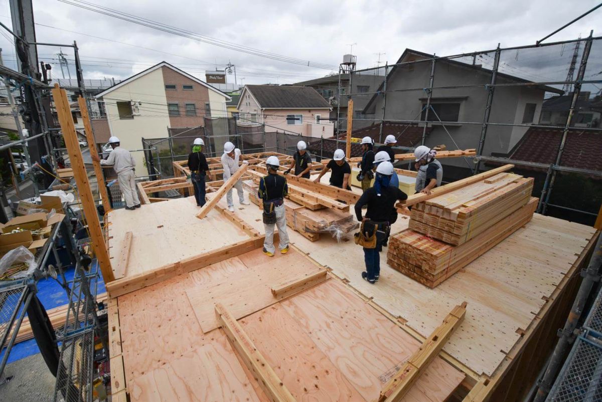 福岡県大野城市04　注文住宅建築現場リポート③　～上棟式・前編～