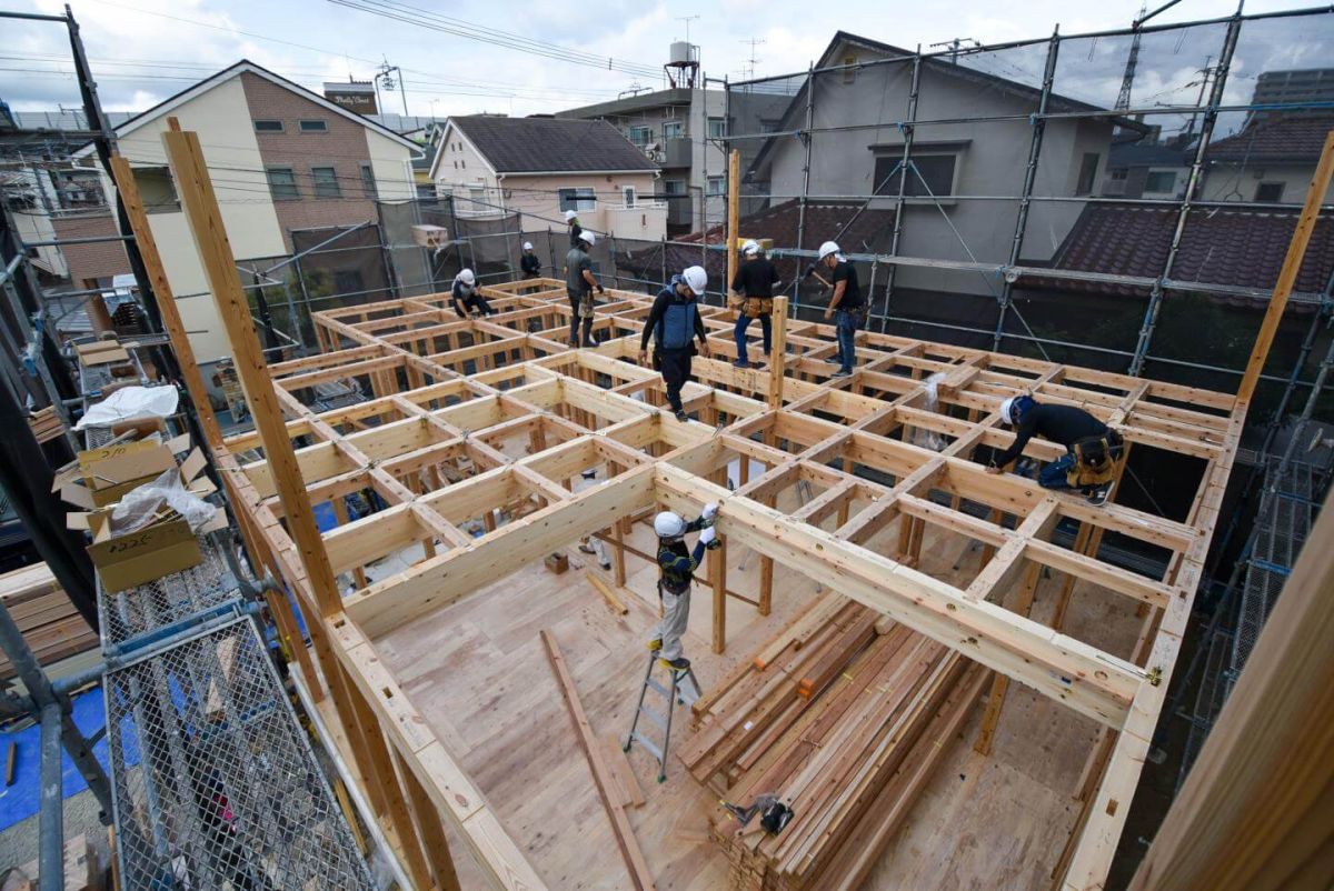 福岡県大野城市04　注文住宅建築現場リポート③　～上棟式・前編～