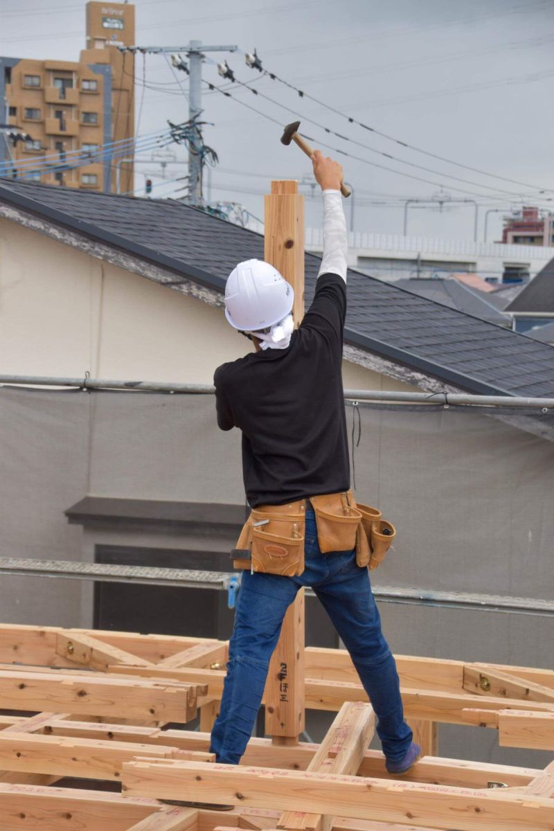 福岡県大野城市04　注文住宅建築現場リポート③　～上棟式・前編～