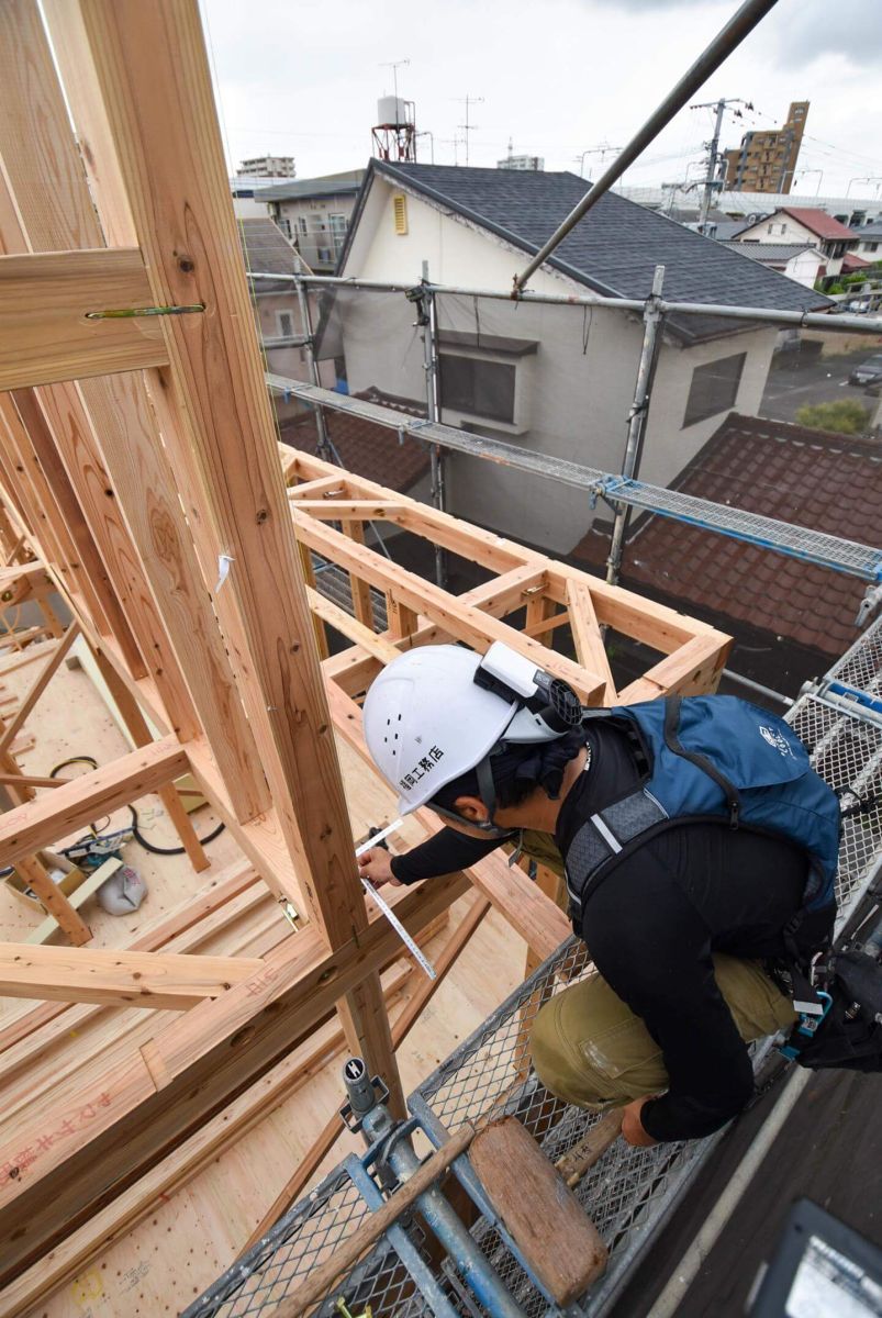 福岡県大野城市04　注文住宅建築現場リポート③　～上棟式・前編～