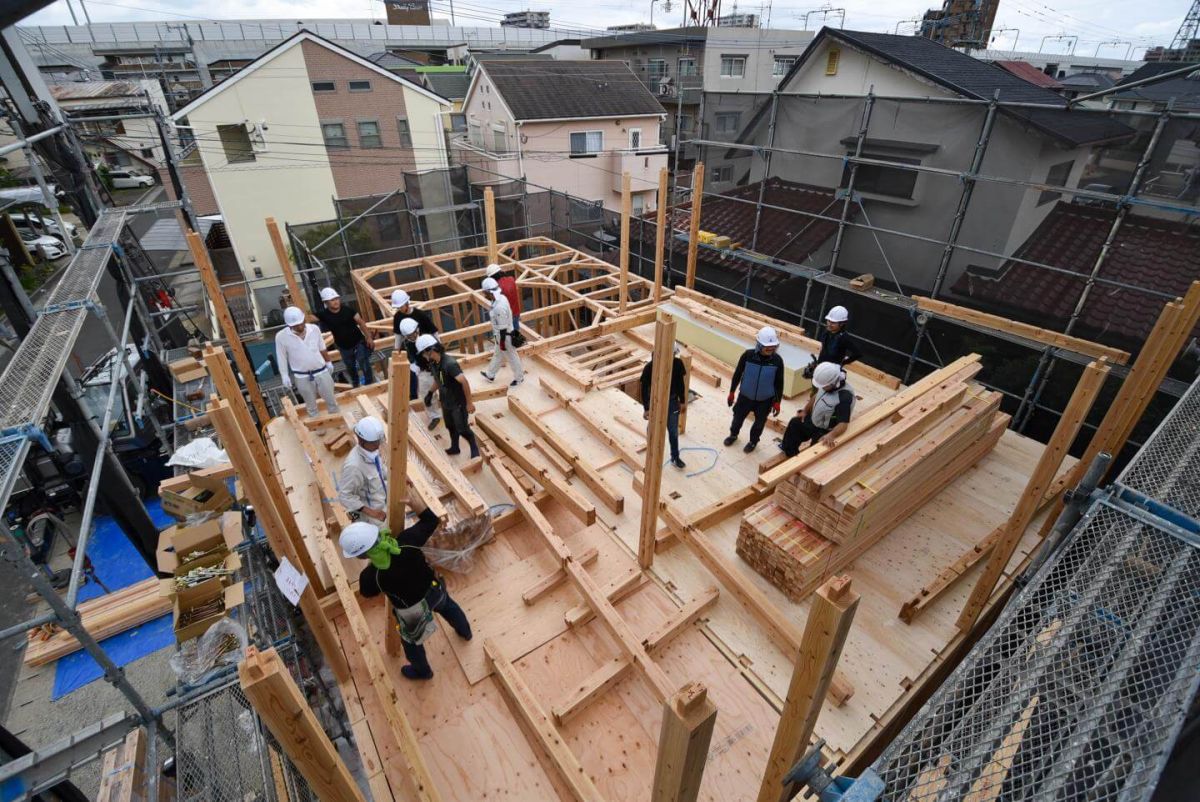 福岡県大野城市04　注文住宅建築現場リポート③　～上棟式・前編～