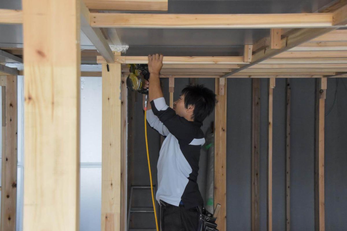 「福岡市東区11」注文住宅現場リポート⑦【木工事】【下地】