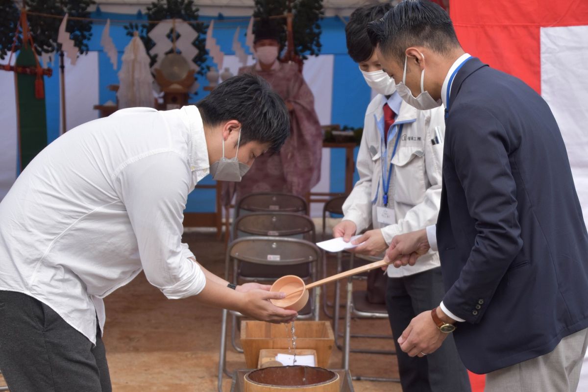 「福岡市城南区09」注文住宅現場リポート①【地鎮祭】