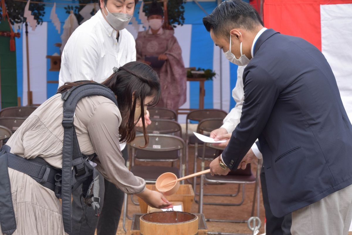 「福岡市城南区09」注文住宅現場リポート①【地鎮祭】