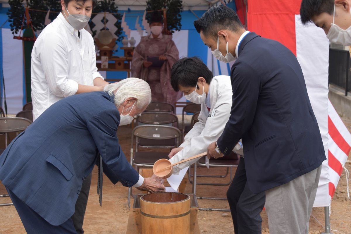 「福岡市城南区09」注文住宅現場リポート①【地鎮祭】