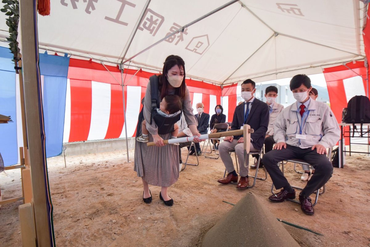 「福岡市城南区09」注文住宅現場リポート①【地鎮祭】