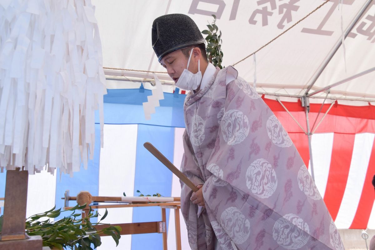 「福岡市城南区09」注文住宅現場リポート①【地鎮祭】
