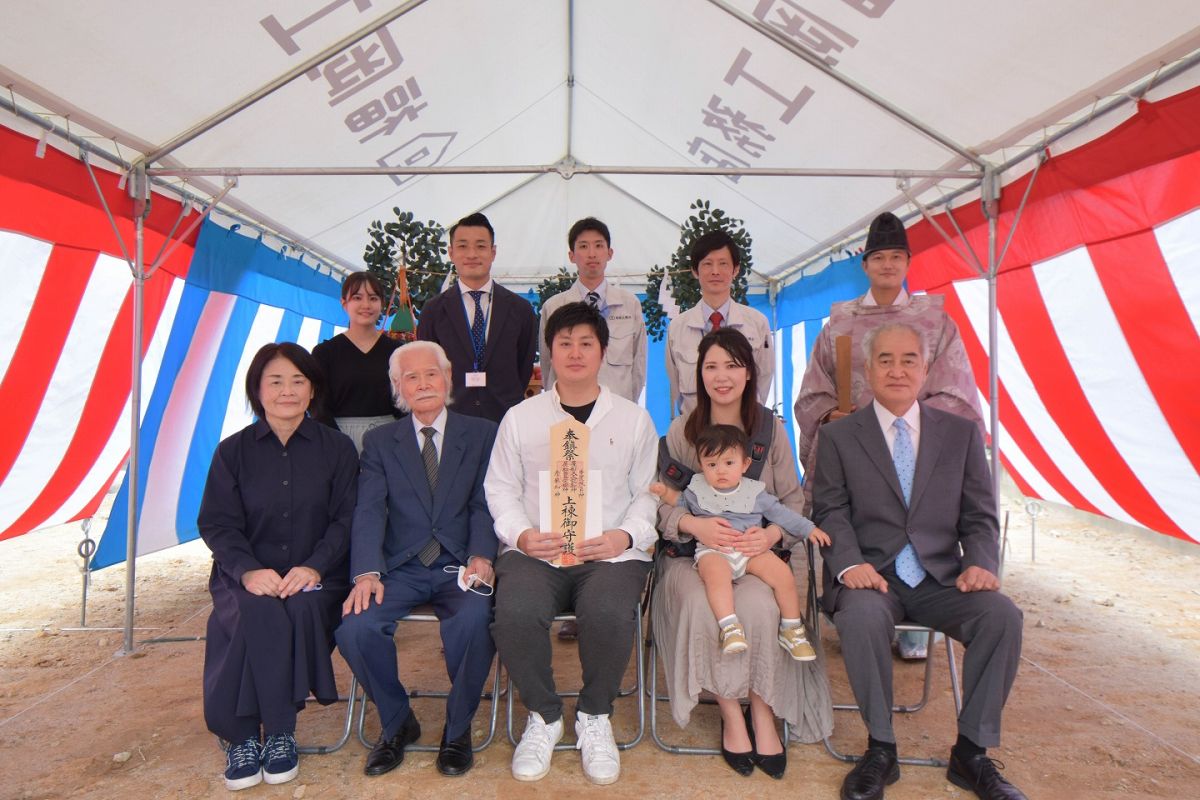 「福岡市城南区09」注文住宅現場リポート①【地鎮祭】