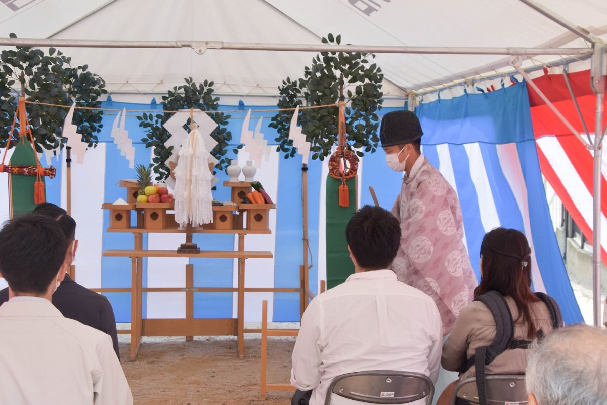 「福岡市城南区09」注文住宅現場リポート①【地鎮祭】