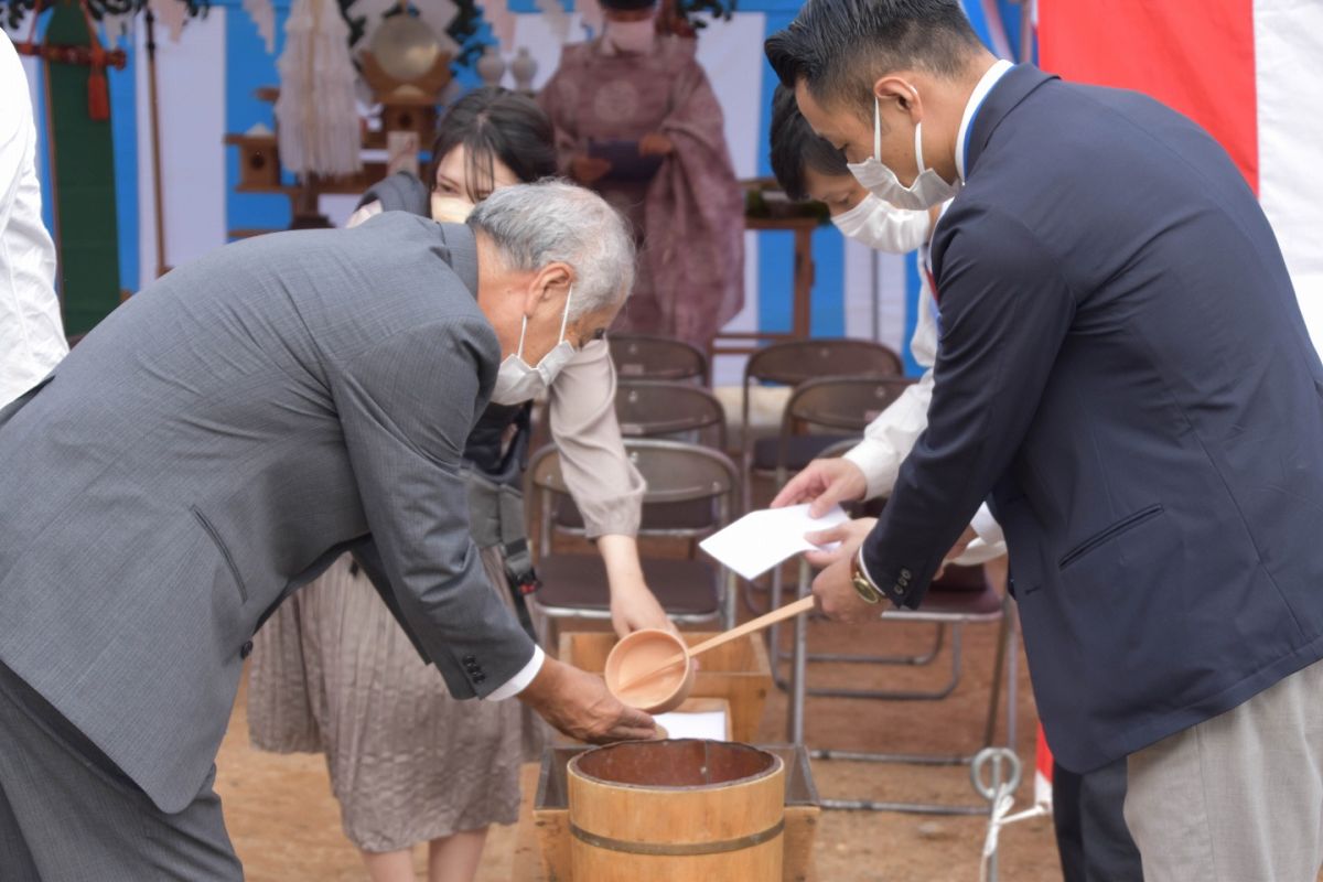 「福岡市城南区09」注文住宅現場リポート①【地鎮祭】