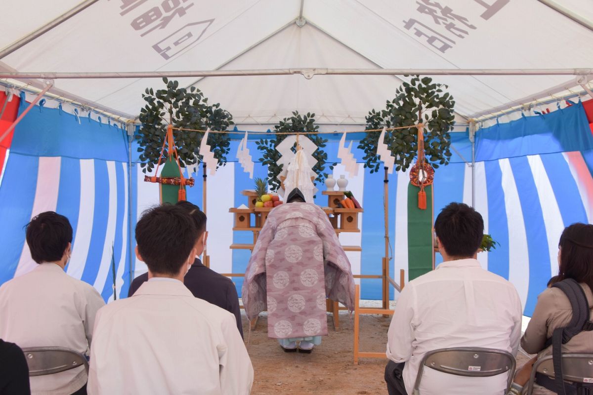「福岡市城南区09」注文住宅現場リポート①【地鎮祭】