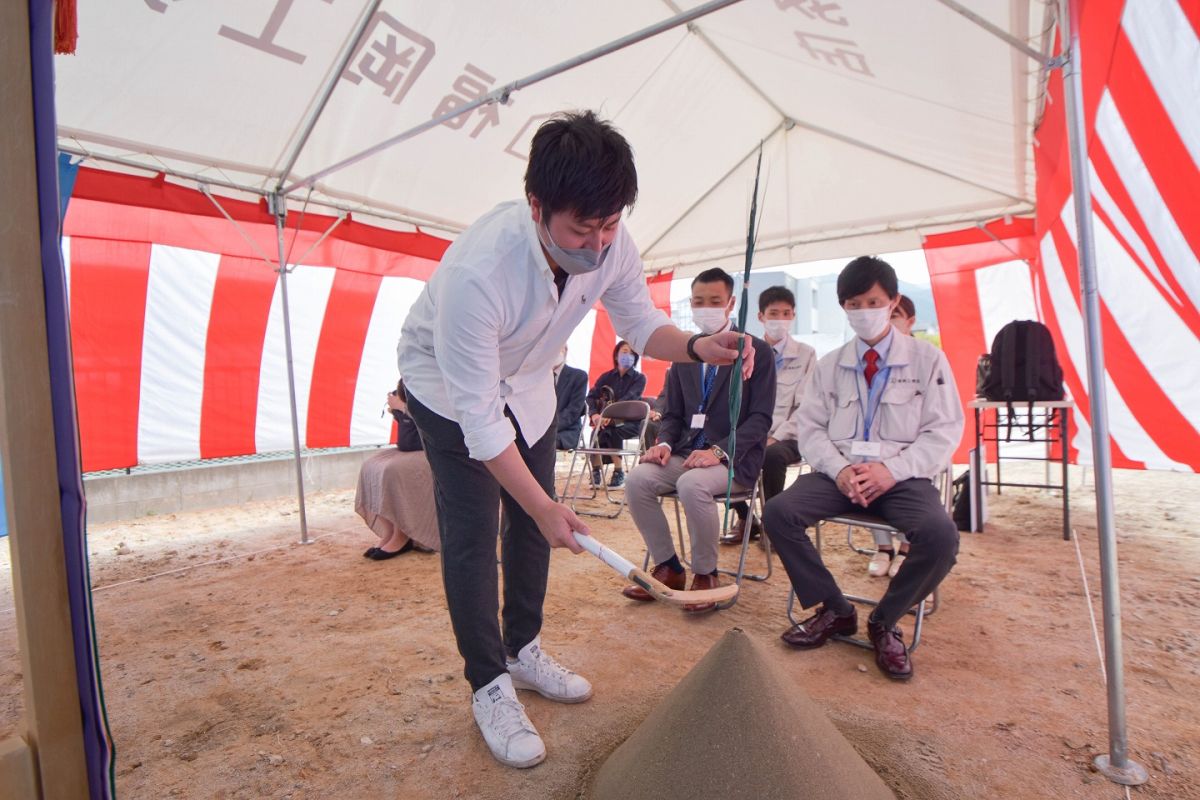 「福岡市城南区09」注文住宅現場リポート①【地鎮祭】